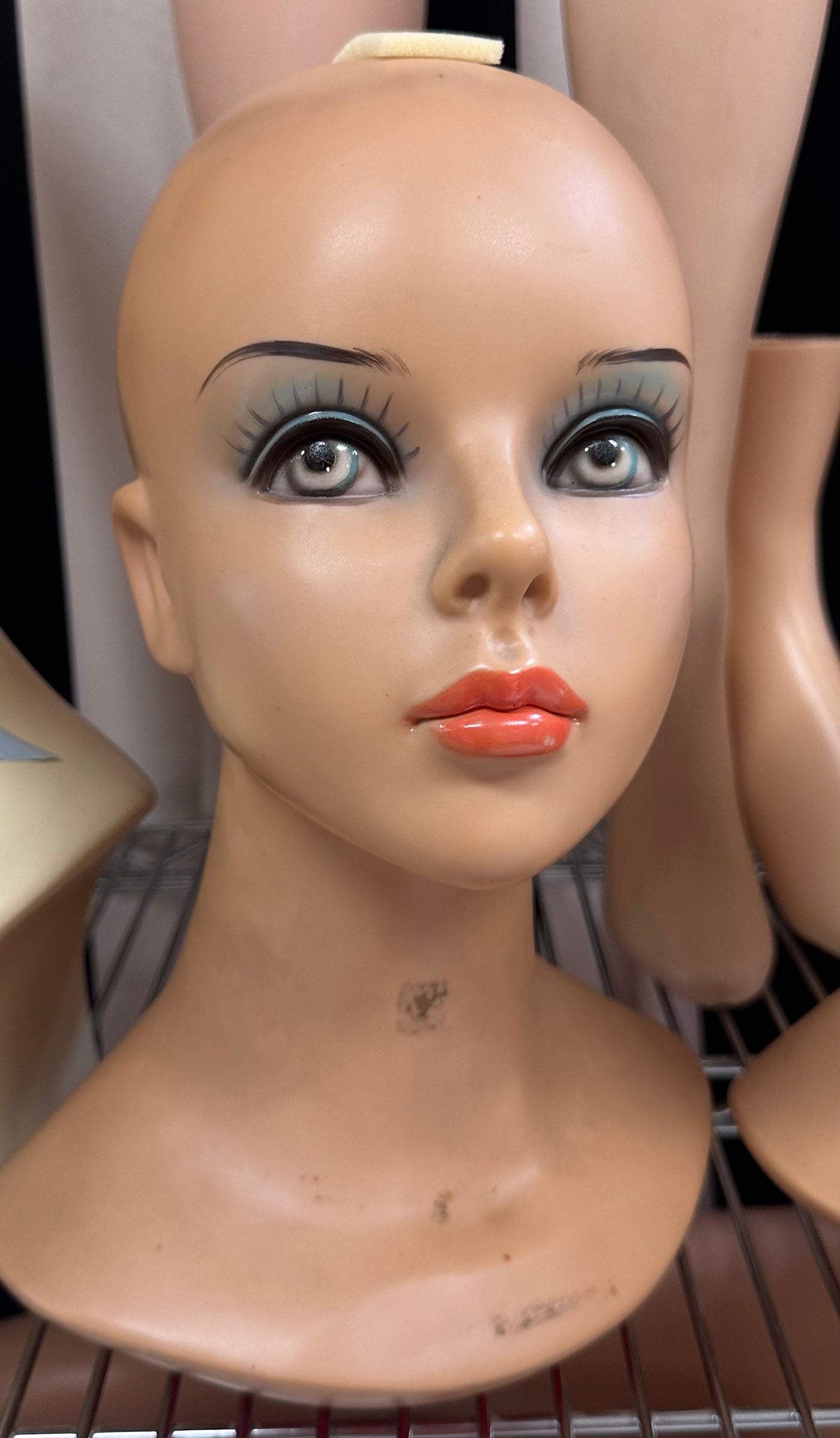 Used Vintage Fiberglass Mannequin Head #2