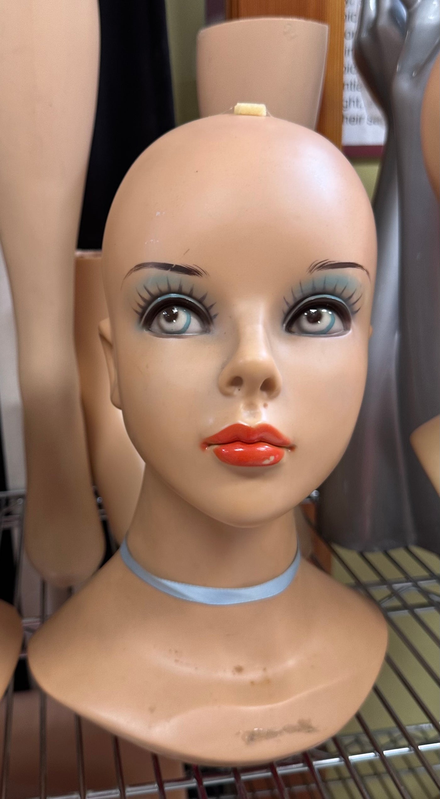Used Vintage Fiberglass Mannequin Head #3