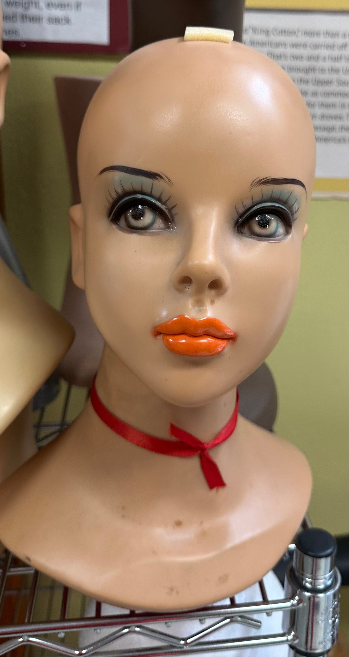 Used Vintage Fiberglass Mannequin Head #5