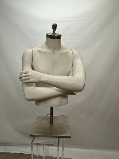 Used Male Mannequin Torso with Shoulder Caps