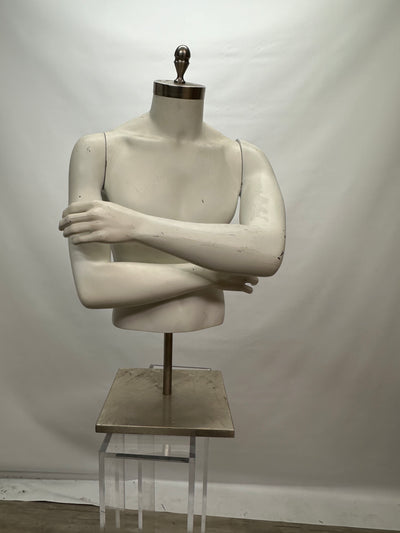 Used Male Mannequin Torso with Shoulder Caps