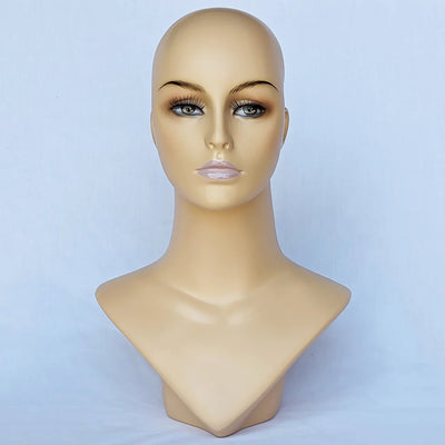 Lola: V-Neck Female Mannequin Head Form