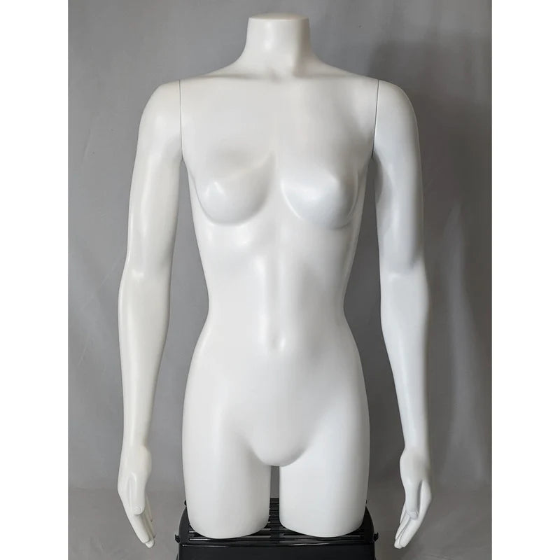Nearly New Plus-Size Female 3/4 Mannequin Form: With Arms