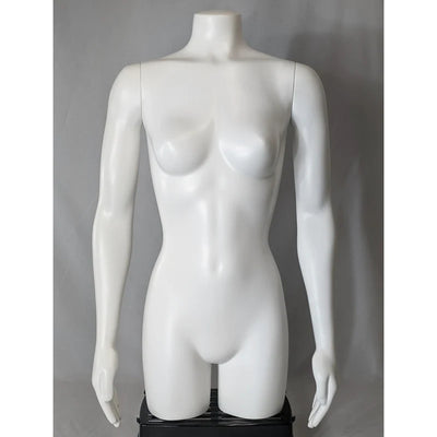 Nearly New Plus-Size Female 3/4 Mannequin Form: With Arms