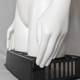 Nearly New Plus-Size Female 3/4 Mannequin Form: With Arms & Stand