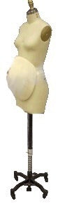 Female Dress Form: Size 8 (with 8-month Maternity Form) and 2 Wheeled Base Options