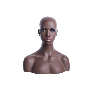 African American mannequin heads