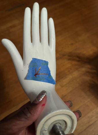Used Female Schlappi Mannequin Hand  #K