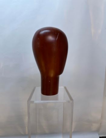 Used Wooden Mannequin Head - Redwood Color