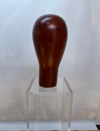 Used Wooden Mannequin Head - Redwood Color