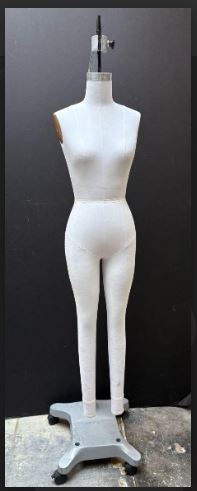 Used Hanging Female Sewing Form with Legs - Size 2/4