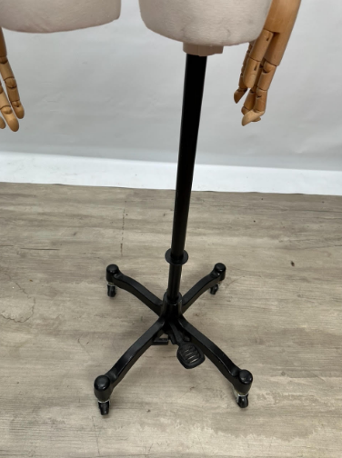 Nearly New  Female Mannequin Dress Form w/Bendable Wood Arms
