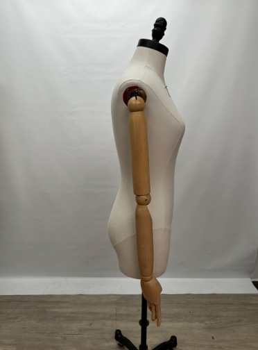 Nearly New  Female Mannequin Dress Form w/Bendable Wood Arms