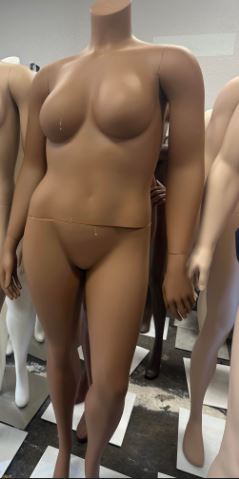 Used Female Plus Size Mannequin - Light Brown