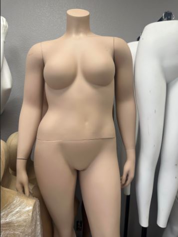 Used Female Plus Size Mannequin - Tan