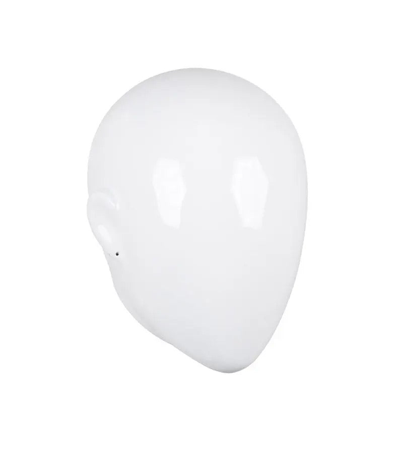 Glossy White Female Egghead Head Plus size – Mannequin Madness
