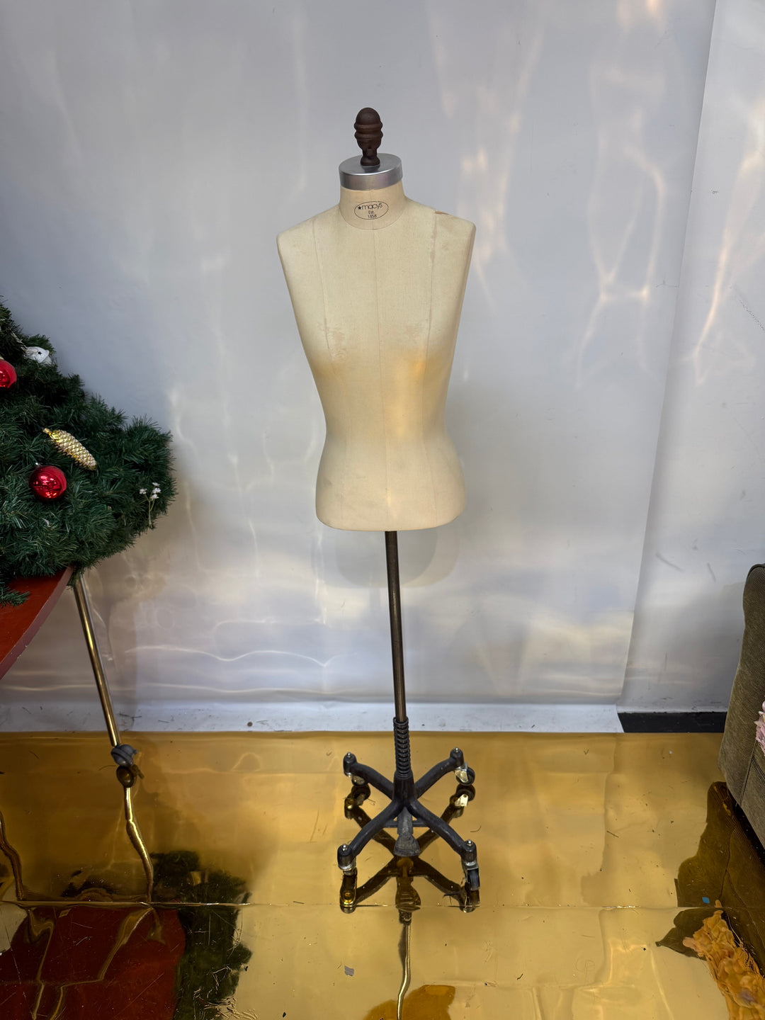 Used Vintage Macy’s Dress Form – Historic Retail Collectible Mannequin