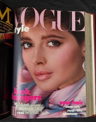 Vintage 1982 Jan-March Vogue Magazine Collection Bound Hardcover book