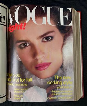 Vintage 1980 July -Sept Vogue Magazine Collection Bound Hardcover book
