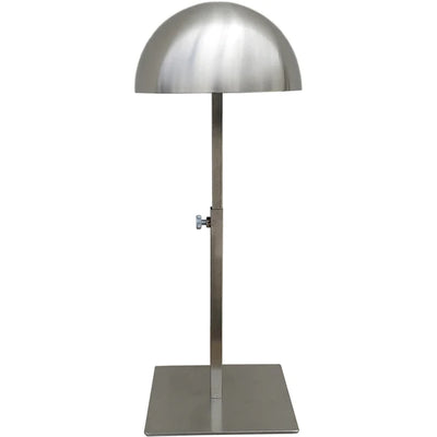 Brushed Chrome Hat Dome Display -- Adjustable Height