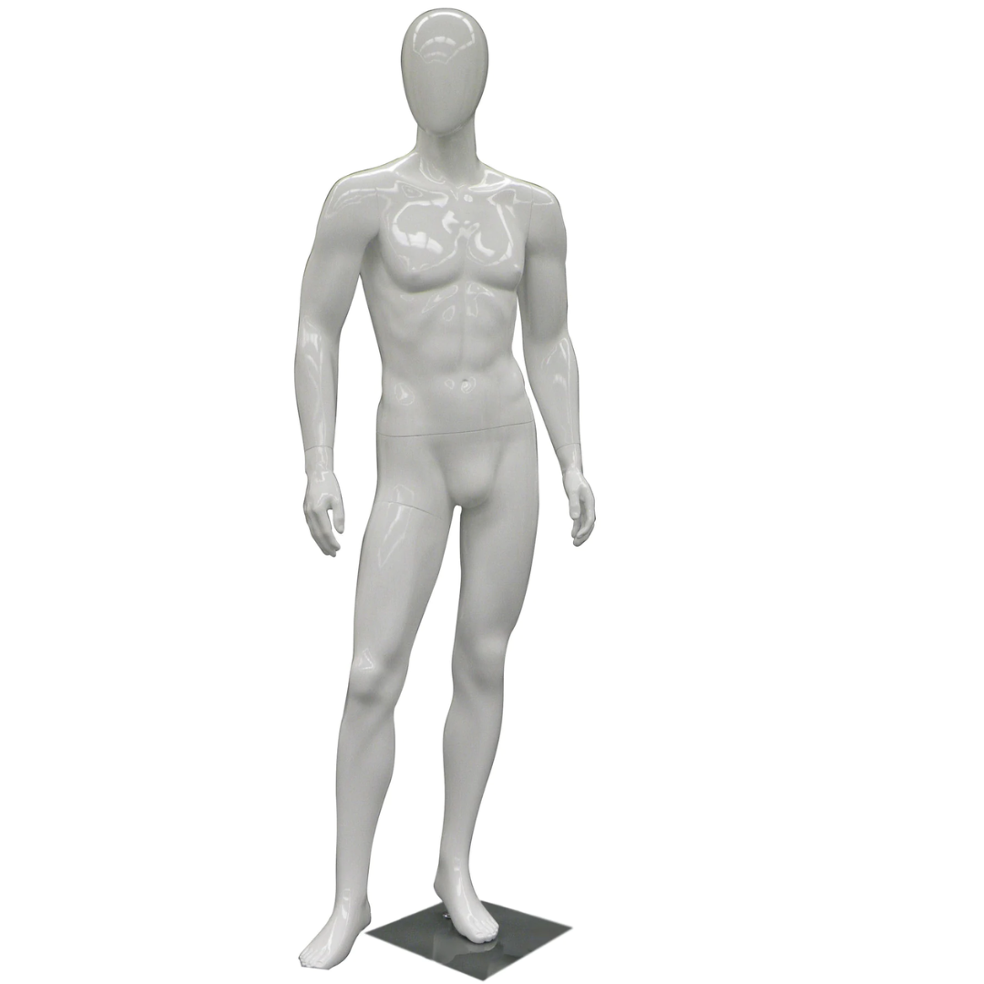 Lyle 3: Egghead Male Mannequin in Glossy White