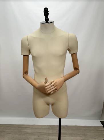 Used Male Mannequin Dress Form with Bendable Arms