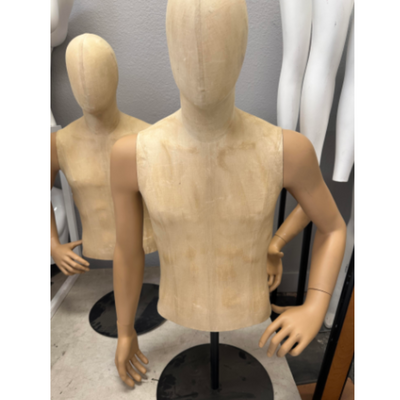 Used male mannequin torso with a head