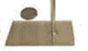 Male Half-Leg Dress Form with Bendable Arms: Linen White Jersey on Metal Base