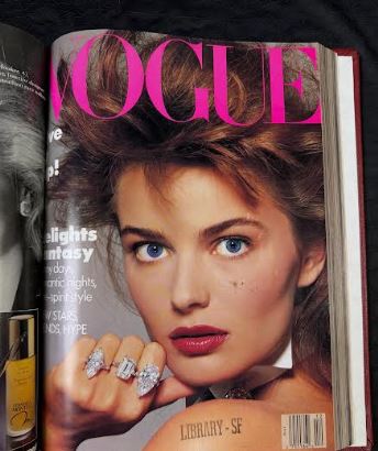 Vintage 1986 (Oct-Dec)  Vogue Magazine Collection Bound Hardcover book