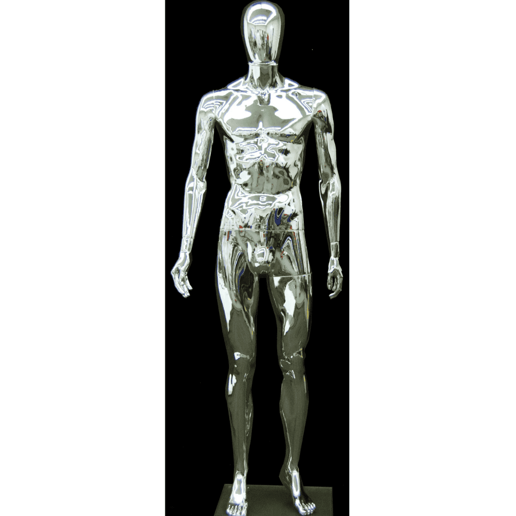 Egghead Male Mannequin 1: Chrome – Mannequin Madness