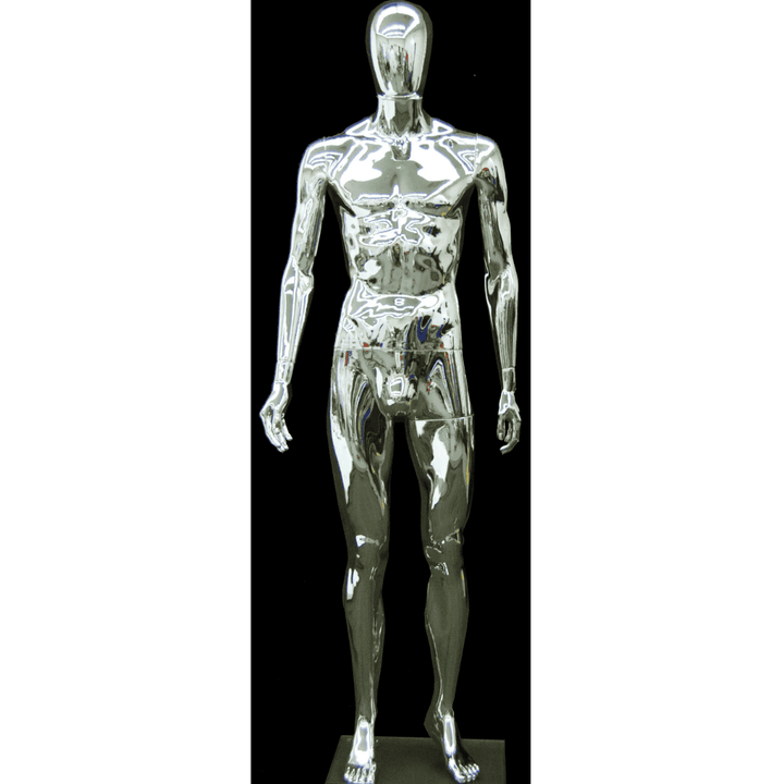 Egghead Male Mannequin 1: Chrome – Mannequin Madness