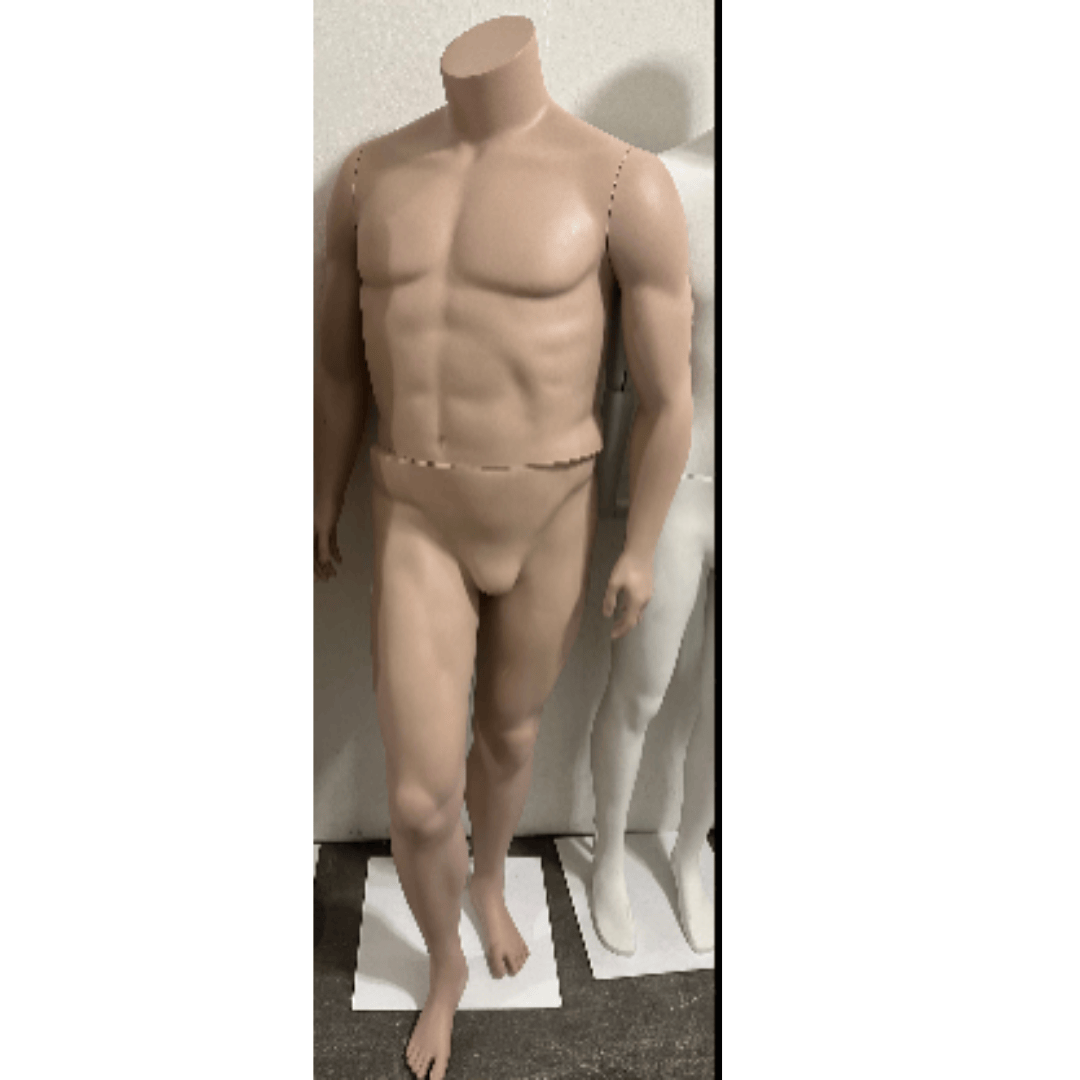 Used Nearly New Big and Tall Male Mannequin  - Tan Color