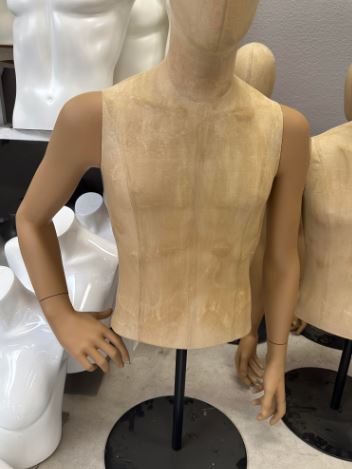 Used male mannequin torso with a head