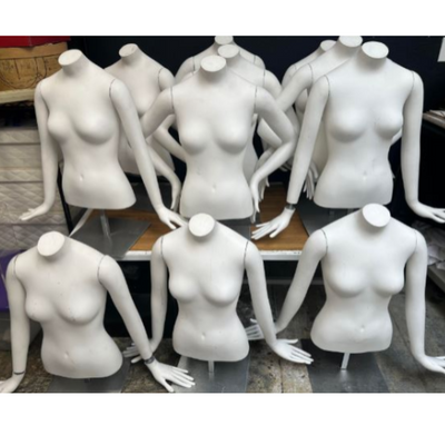 Used female mannequin torso with arms #2 WHITE
