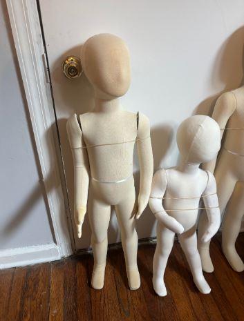 Used Bendable Child Size Mannequins - 3 piece set