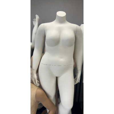 Used Female Plus Size Mannequin - White