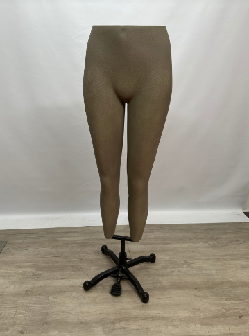Used Female Pant Leg Form on Cast Iron Stand