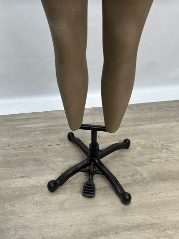 Used Female Pant Leg Form on Cast Iron Stand