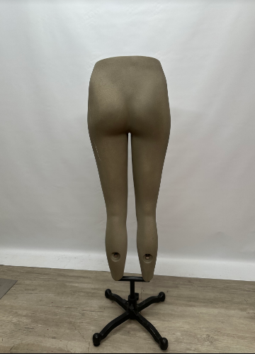 Used Female Pant Leg Form on Cast Iron Stand