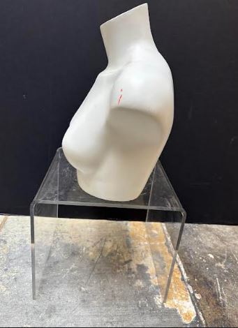 Used Female Mannequin Torso Retro Style - WHITE