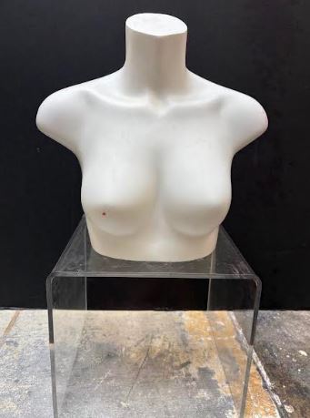 Used Female Mannequin Torso Retro Style - WHITE