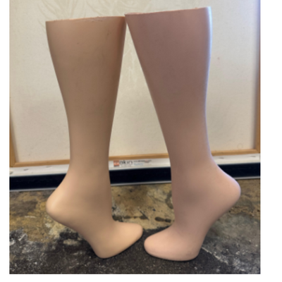 Used female hosiery sock form  - set of 2”