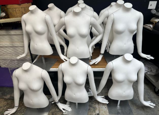 Used female mannequin torso with arms #2 WHITE