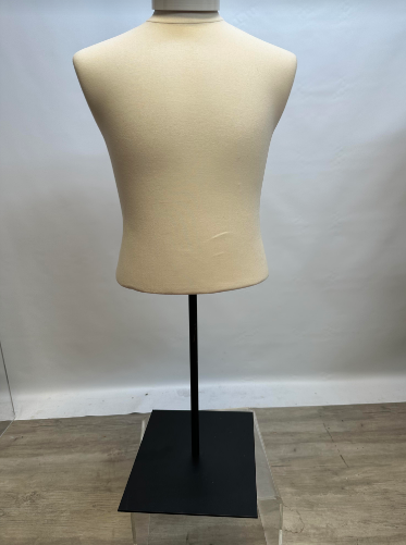 Used Male Dress Form - Cream Colored Jersey