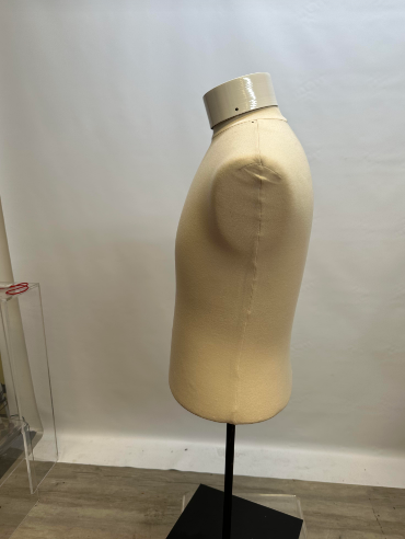 Used Male Dress Form - Cream Colored Jersey