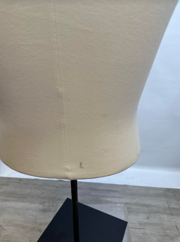 Used Male Dress Form - Cream Colored Jersey