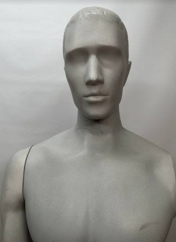 Used Male Mannequin with Abstract Head