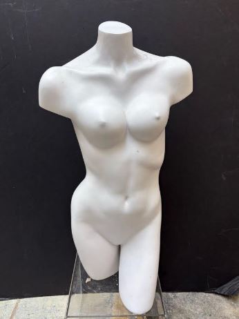 Used Female Mannequin 3/4 Torso with Nipples.