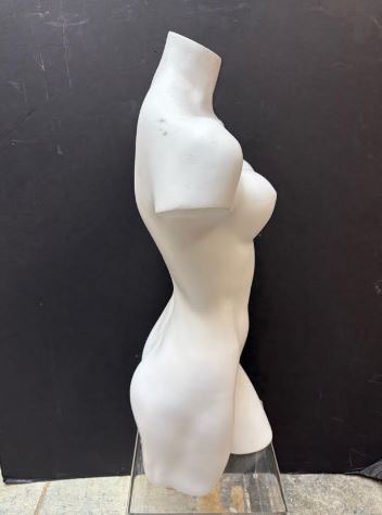 Used Female Mannequin 3/4 Torso with Nipples.