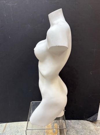 Used Female Mannequin 3/4 Torso with Nipples.